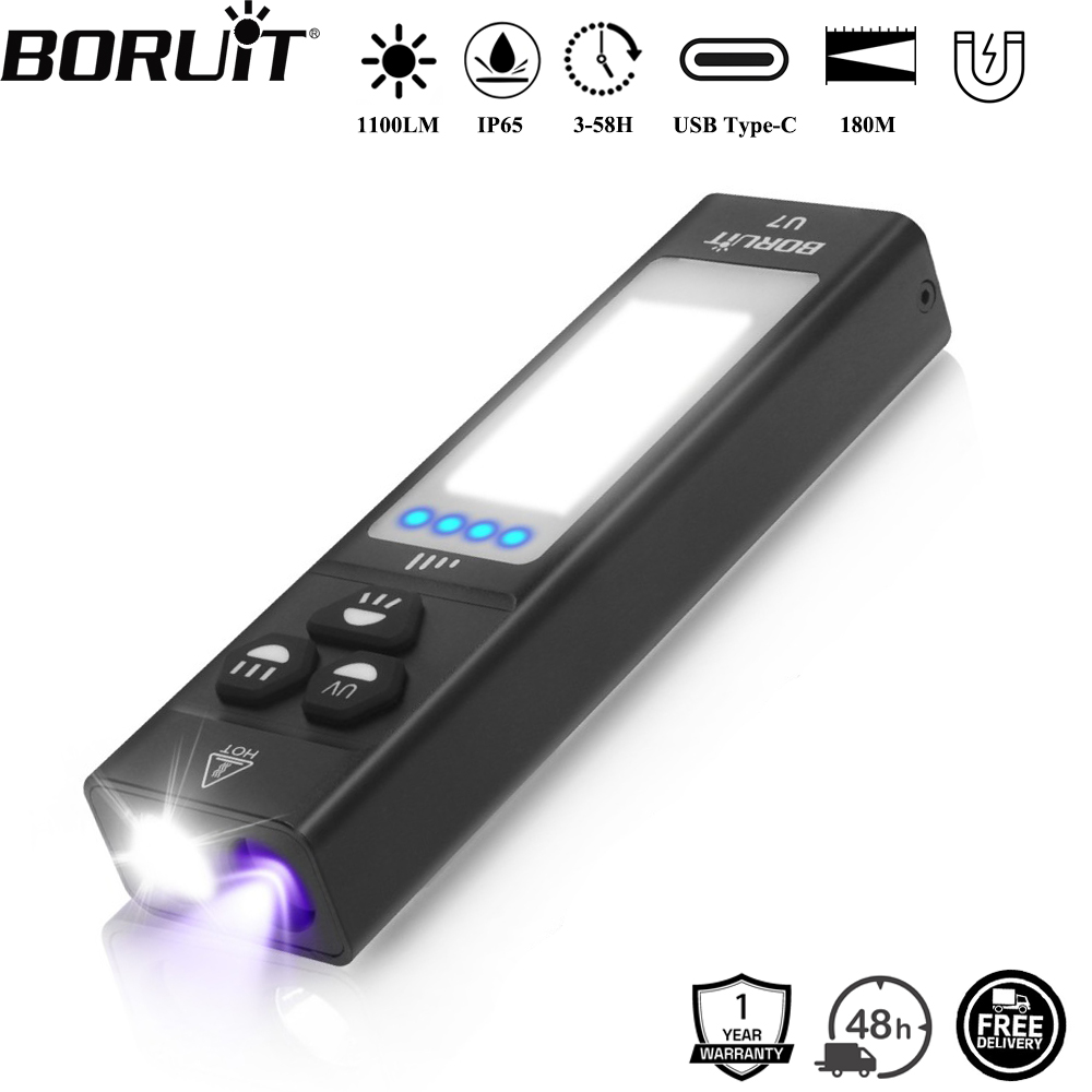 Renewable Energy Sources - BORUiT U7 UV LED EDC Flashlight