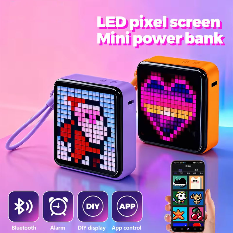 Renewable Energy Sources - Custom DIY Pixel Pattern Portable Charger