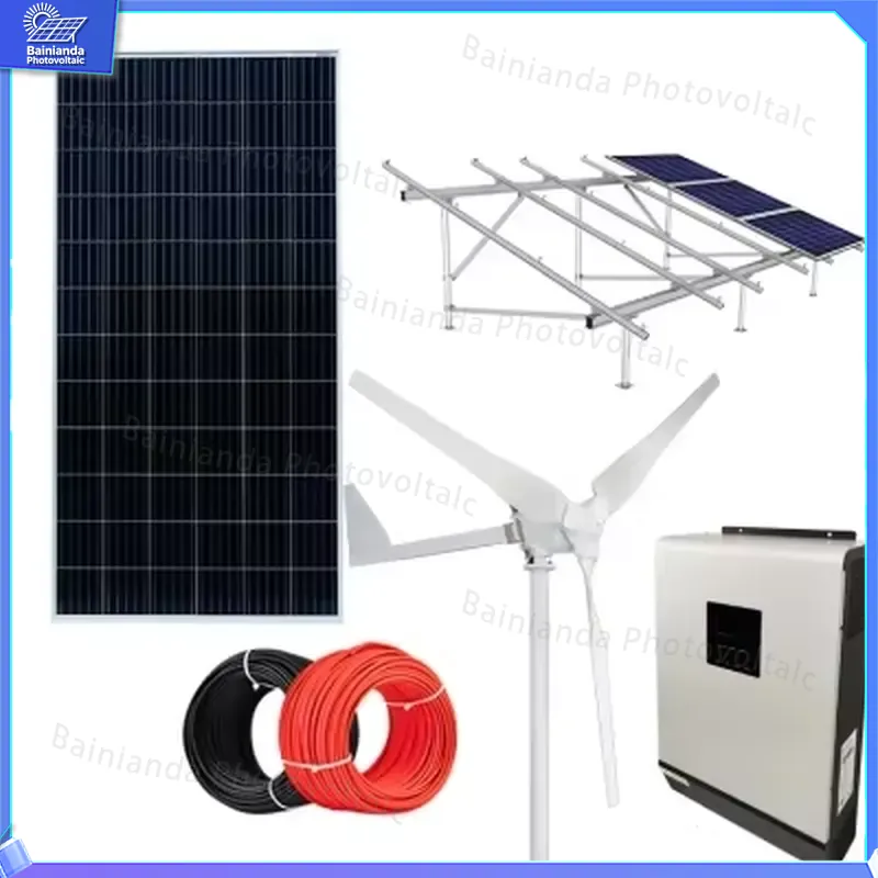 3KW 5KW 10KW Hybrid Wind Solar - огляд і ціна Renewable Energy Grid