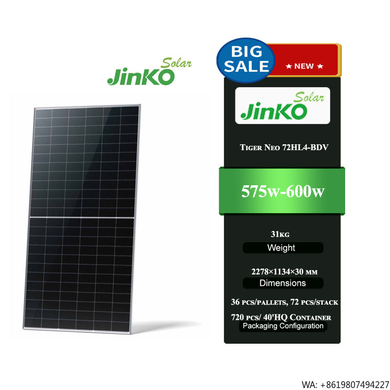 Jinko Tiger Neo 72HL4-BDV 575- - огляд і ціна Jinko Solar Panel Tiger Neo