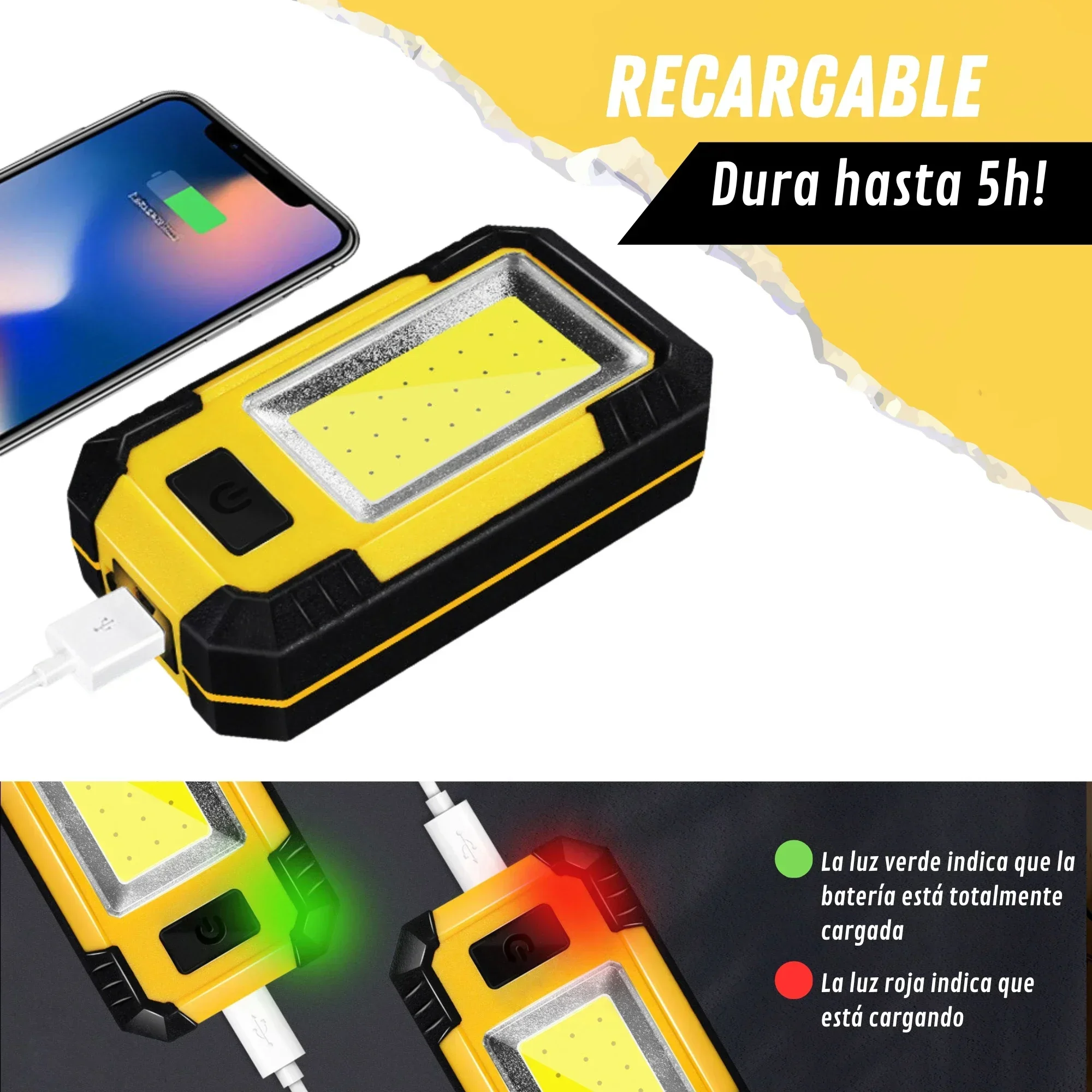 4000MaH Rechargeable Work Ligh - огляд і ціна Renewable Energy Sources