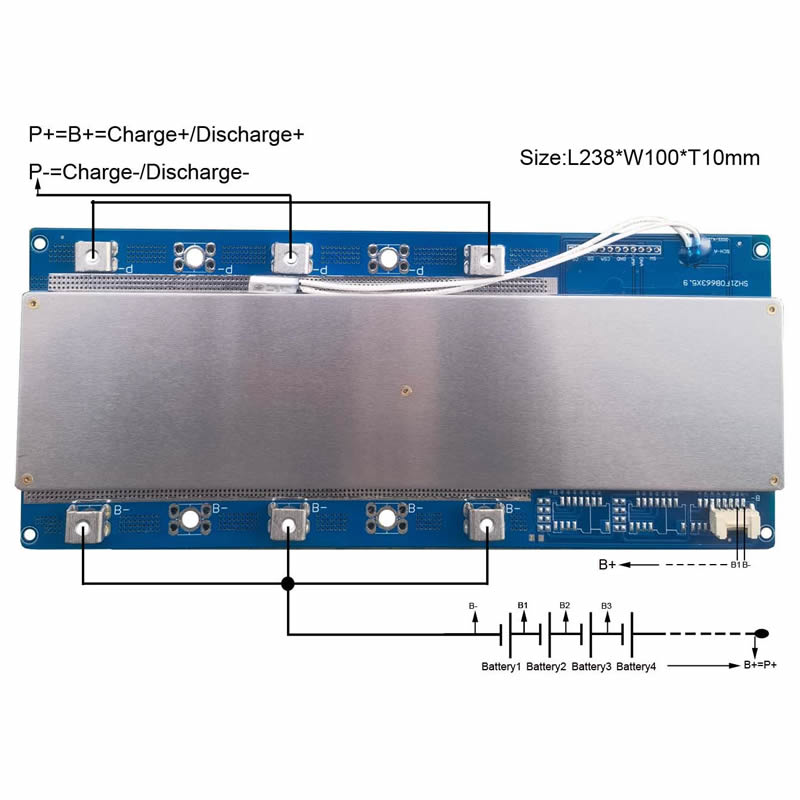 16S 100A BMS for 48V Li-ion/Li - огляд і ціна Lifepo4 Battery Pack