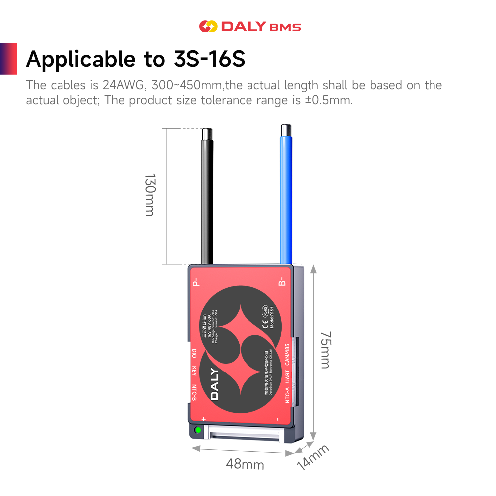DALY Smart BMS 16S 60V 40A Li- - огляд і ціна Lifepo4 Battery Pack